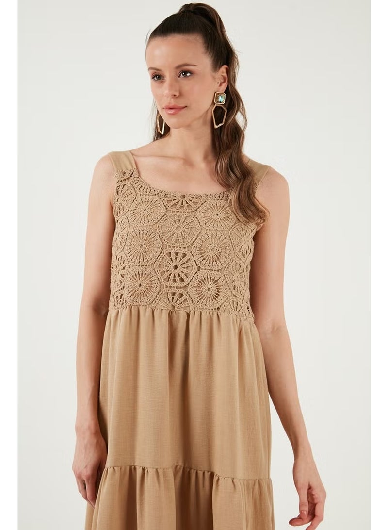 Lela Crochet Bodice Tiered Dress - Image 4